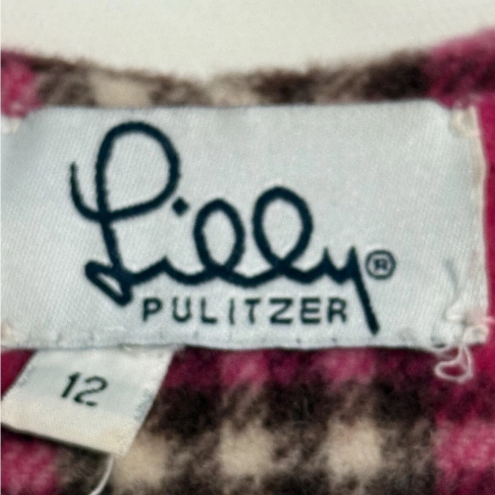LILLY PULTIZER Camel Toggle Wool Pea Coat Girls Size 12 - Picture 9 of 14